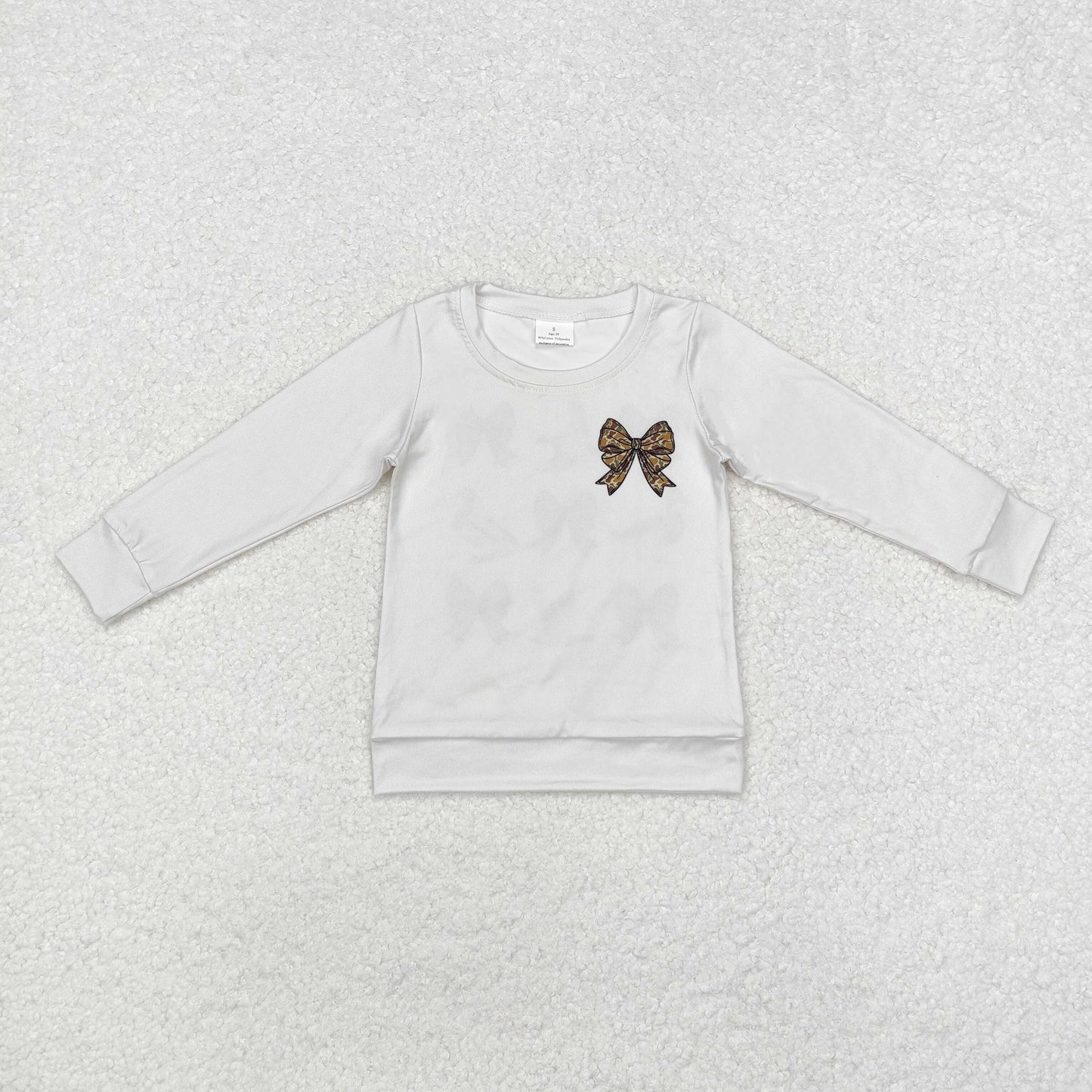 Baby Girl Long Sleeves Bows Ducks Hunting Shirt