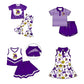 ( Moq 5 each style ) Baby Boy Girl Toddler Team Bows Cowboys Sibling Dress Set