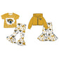 ( Moq 5 each style ) Baby Girl Team Sibling Leopard Bows Dress Set 7.21