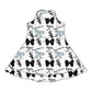 ( Moq 5 each style ) Baby Girl Toddler Team Bows ‌Sibling Dress Set