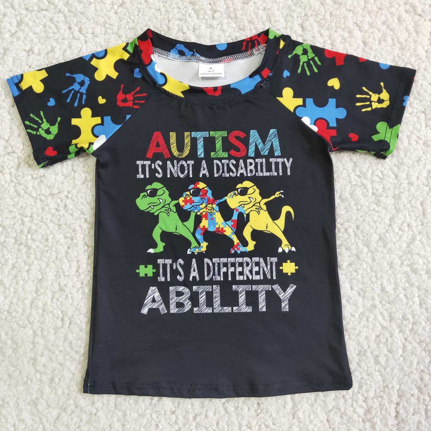 Promotion Baby Boy Short Sleeves Dinosaurs T-shirt Tops RTS