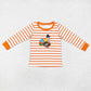 Baby Boy Thanksgiving Embroidery turkey Stripes Long Sleeves Shirt