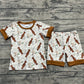 Baby Boy Short Sleeves Ducks Camo Shirt Shorts Pajamas Hunting Set RTS