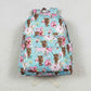 Baby Girl Western Cow Floral Back To School Bag Backpack