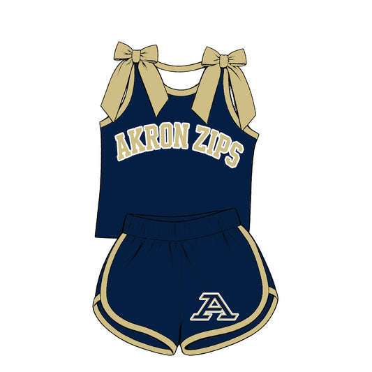 ( Moq 5 ) Baby Girls Kids Sleeveless Bows Shirt Shorts Team Set Clothes