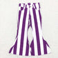 P0331 Baby Girl Purple Stripes Denim Pants Jeans