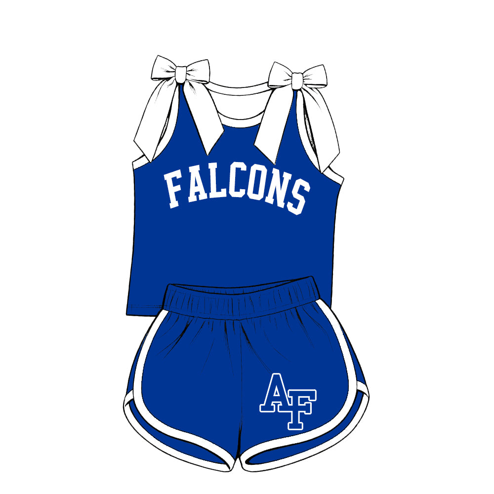 ( Moq 5 ) Baby Girls Kids Sleeveless Bows Shirt Shorts Team Set Clothes