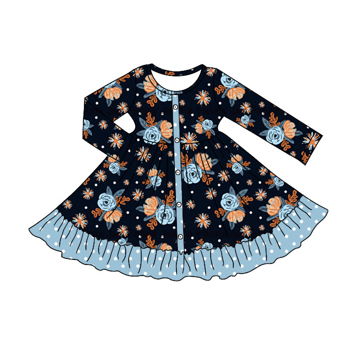 Baby Girl Long Sleeves Floral Dress Moq 5