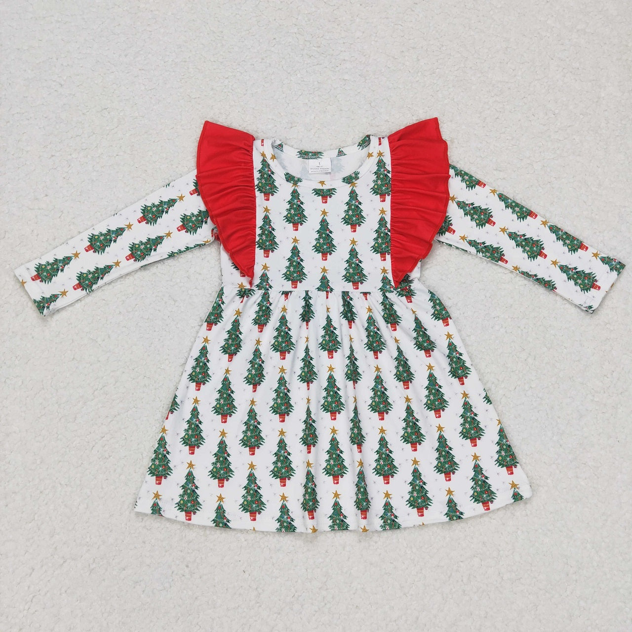 Baby Kids Long Sleeves Christmas Tree Pocket Shirt