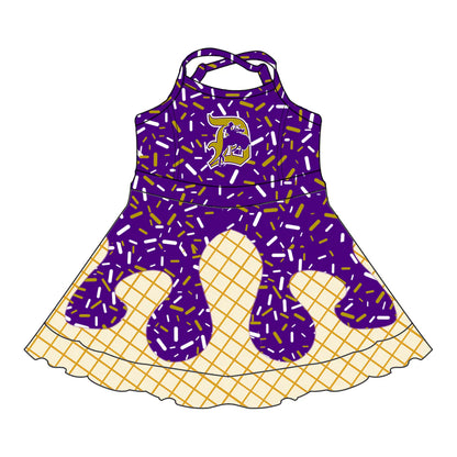 ( Moq 5 each style ) Baby Boy Girl Team Sibling Cowboys Purple Dress Shirt Shorts Pants 7.1