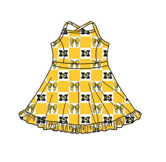 ( Moq 5 ) Custom Baby Girls Kids Sleeveless Shorts Knee Length Team Dress Cheer Clothes RTS