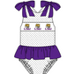 ( Moq 5 Each Style ) Baby Boys Girls Toddler Plaid Sibling Shorts Sets Team Purple Clothing