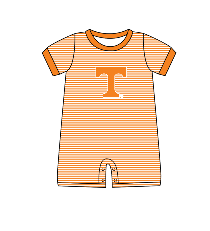 ( Moq 5 Each Style ) Baby Boys Girls Kids T Stripes Team Sibling Rompers Sets