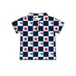 ( Moq 5 Each Style ) Baby Boys Girls Toddler Bows Navy Plaid Team Sibling Shorts Dress Shirt Set Summer Clothes