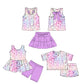 ( Moq 5 Each Style ) Sibling Baby Girls Kids Leopard Tops Shorts Summer Sets Clothes