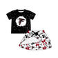 ( Moq 5 each style ) Baby Girl Toddler Team Bird Bows Sibling Skort Dress Set 6.5