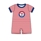 ( Moq 5 Each Style ) Baby Boys Girls Kids Team Sibling Red Stripes Rompers Sets