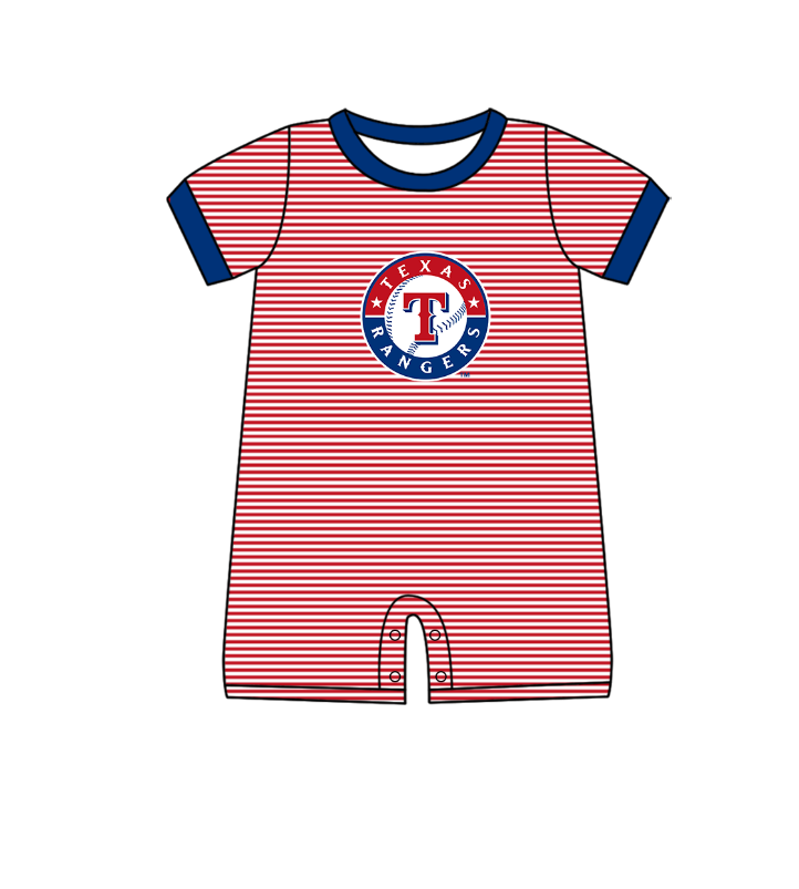 ( Moq 5 Each Style ) Baby Boys Girls Kids Team Sibling Red Stripes Rompers Sets