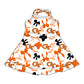 ( Moq 5 each style ) Baby Boy Girl Team Cheer Sibling Shirt Orange Bows Dress Set 8.2