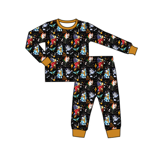 Baby Boy Dogs Shirt Pants Halloween Pajamas Set