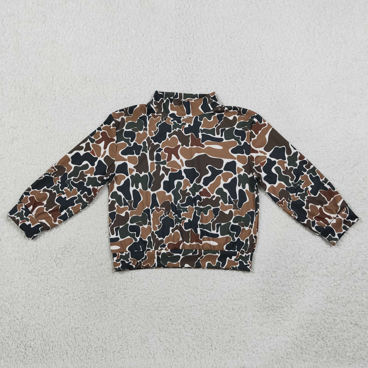Baby Girls Kids Long Sleeves Brown Camo Yoga Active Shirt Tops RTS