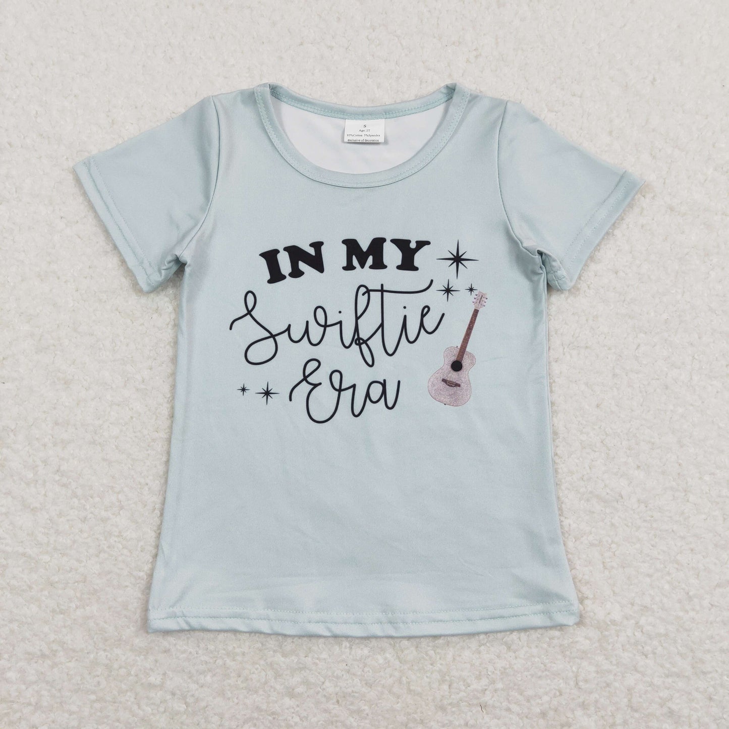 GT0433 Baby Girl Purple Short Sleeves Singer Shirt