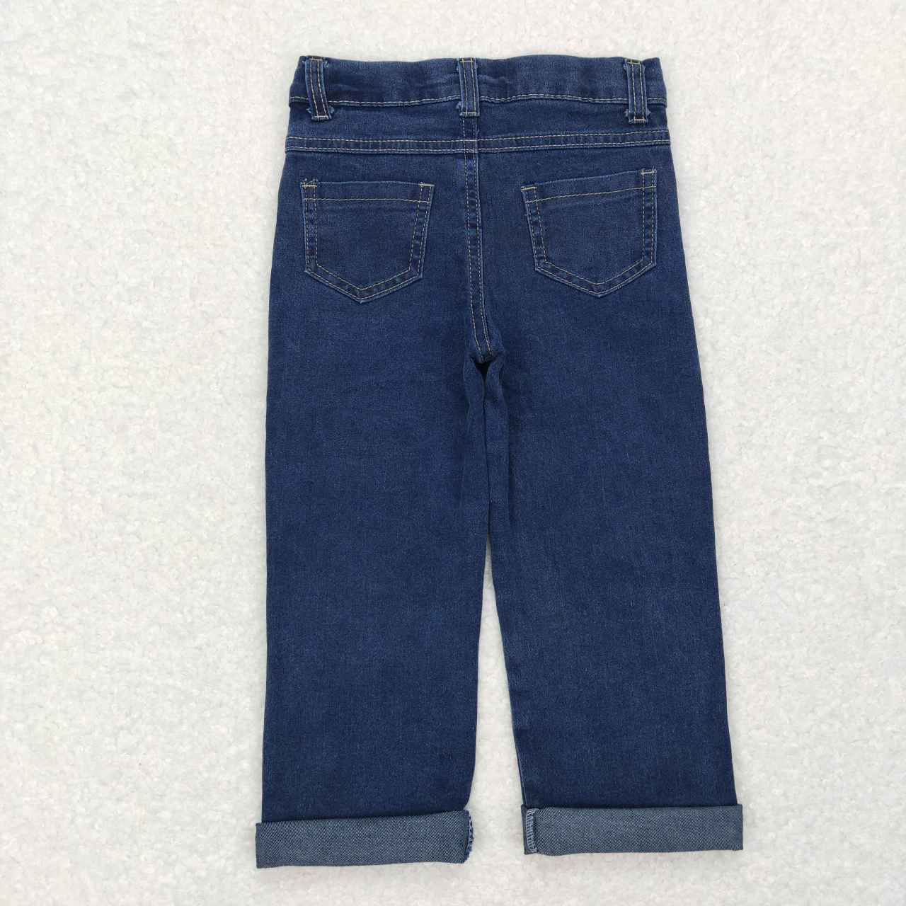 P0207 Baby Boy Christmas Face Denim Pants Jeans