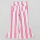 P0315 Baby Girl Pink Stripes Denim Pants Jeans