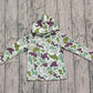 Boys Kids Long Sleeves Green Camo Hoodie  Pullover Shirt RTS