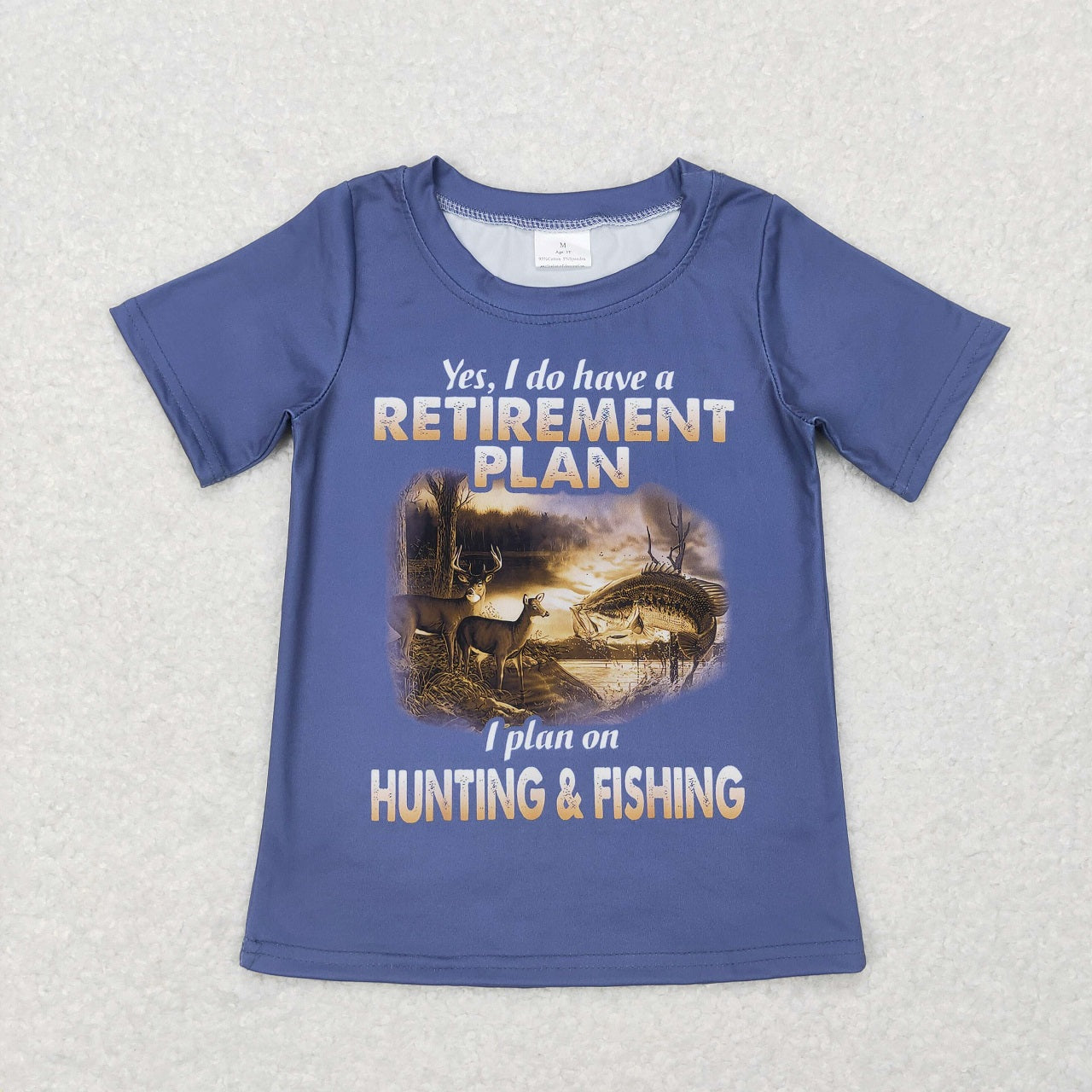 BT0415 Baby Boy Short Sleeves Hunting Fishing Shirt