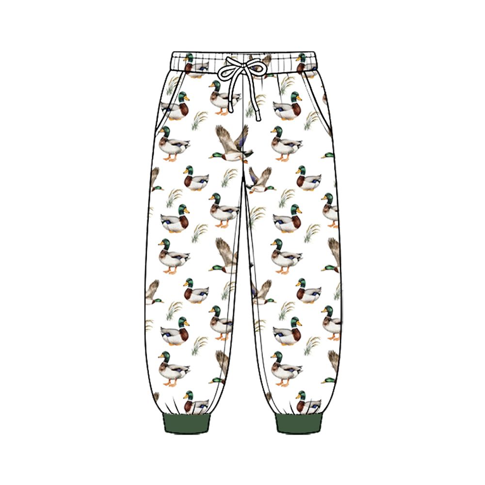 ( Moq 5 ) Baby Boys Kids Pockets Jogger Pants Bottoms Ducks Clothes