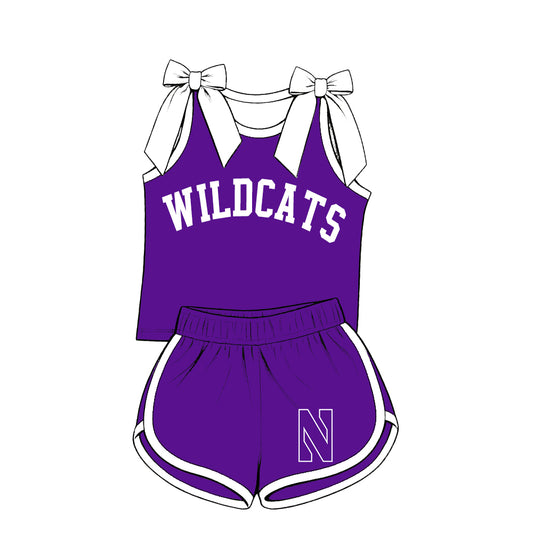 ( Moq 5 ) Sibling Baby Girls Kids Sleeveless Bows Shirt Shorts Team Set Clothes