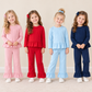 Sibling Baby Girl Kids Long Sleeves Cotton Tops Ruffle Pants Sets Clothes RTS