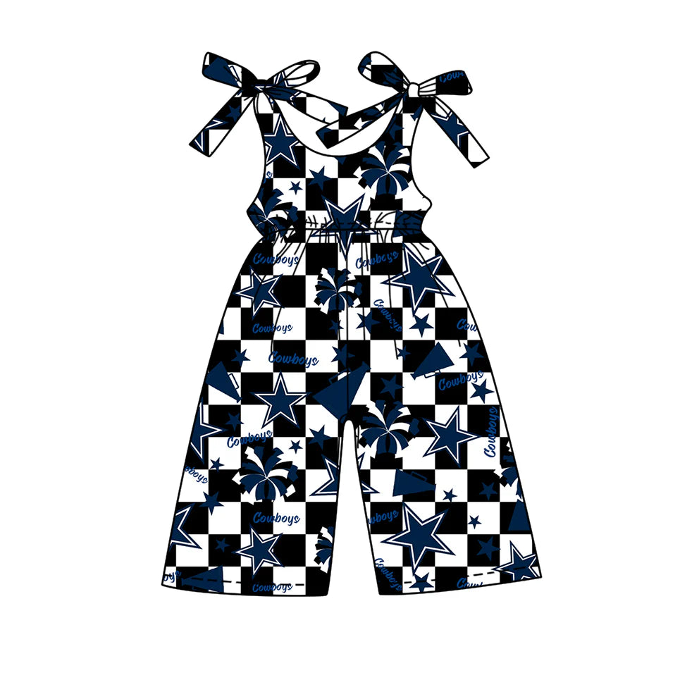 ( Moq 5 each style ) Baby Girl Toddler Cheer Sibling Stars Team Romper Dress Set 7.16