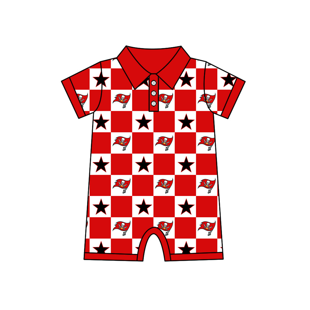 ( Moq 5 Each Style ) Baby Boys Girls Toddler Flags Bows Team Sibling Shorts Dress Shirt Red Set Clothes