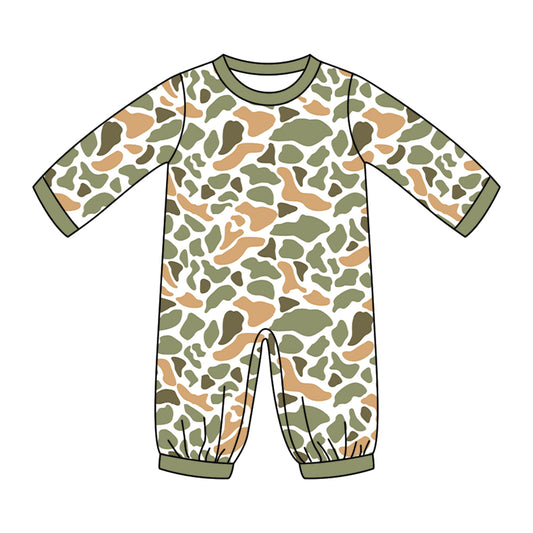 ( Moq 5 ) Preorder Baby Kids Infant Long Sleeves Camo Print Romper Clothes