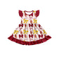 ( Moq 5 each style ) Baby Girl Toddler SC Team Bows Sibling Dress Set 6.25
