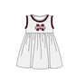 ( Moq 5 ) Baby Girls Toddler Sleeveless M State Dots Team Ruffle Knee Length Dress