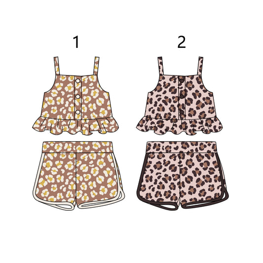 Baby Girl Straps Leopard Sibling Set ( Moq 5 Each Style ) 1.15