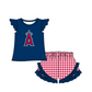 ( Moq 5 Each Style ) Baby Boys Girls Kids Team Sibling Blue Stripes Rompers Sets