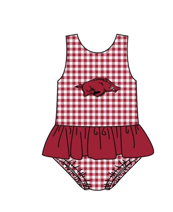 ( Moq 5 Each Style ) Baby Boys Girls Pigs Sibling Team Sets Swimsuits Football Clothes