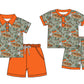 ( Moq 5 Each Style ) Sibling Baby Boys Short Sleeves Fishing Shirts Shorts Summer Sets