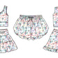 ( Moq 5 Each Style ) Baby Girls Kids Butterfly Leopard Sibling Shorts Sets Clothes