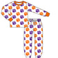 ( Moq 5 each style ) Baby Boy Girl Team  Sibling Purple Orange Camo Set 8.7