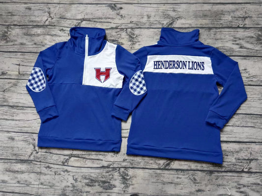 Baby Boy Blue Long Sleeves H Team Shirt Tops