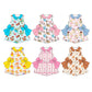 Baby Girl Sleeveless Bows Cartoon Sibling Jumpsuit ( Moq 5 Each Style ) 4.2