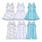 Baby Girl Sleeveless Flower Strawberry Sibling Swimwear Jumpsuit Dress ( Moq 5 Each Style ) 3.18