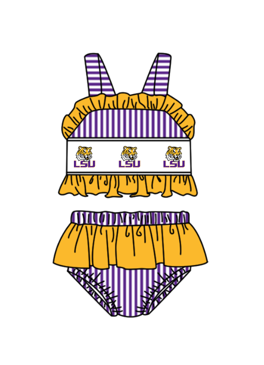 ( Moq 5 Each Style ) Baby Boys Girls Tigers Stripes Sibling Team Sets Swimsuits Clothes