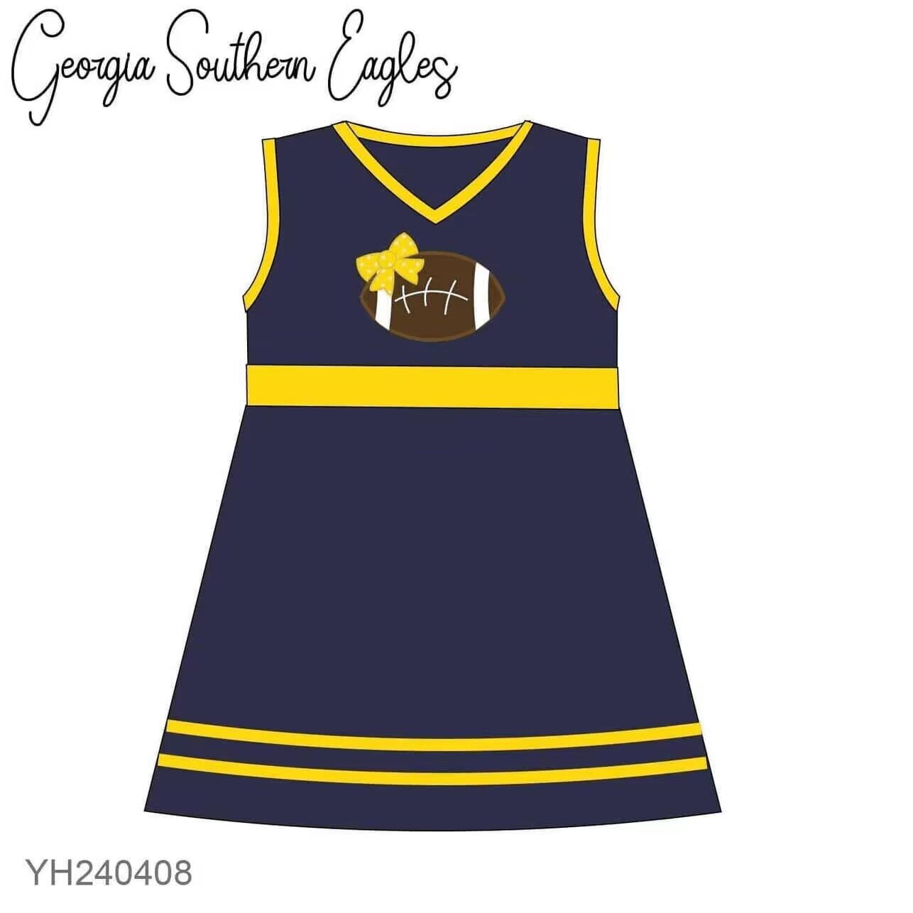 Baby Girl Team Sleeveless Football Dress