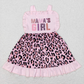 SR0596 Baby Kids Mama's Girl Leopard Pink Romper